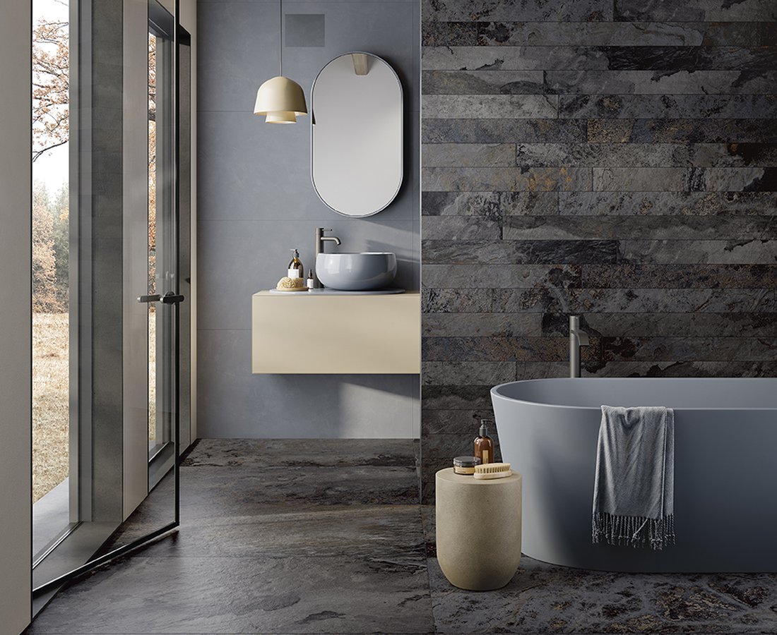 Bathroom tiles METASTONE by Ceramica Sant'Agostino