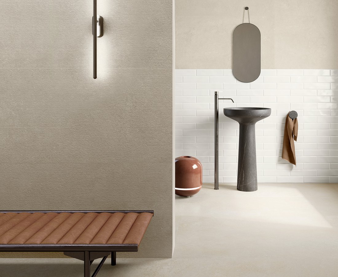 Bathroom tiles SILKYSTONE by Ceramica Sant'Agostino