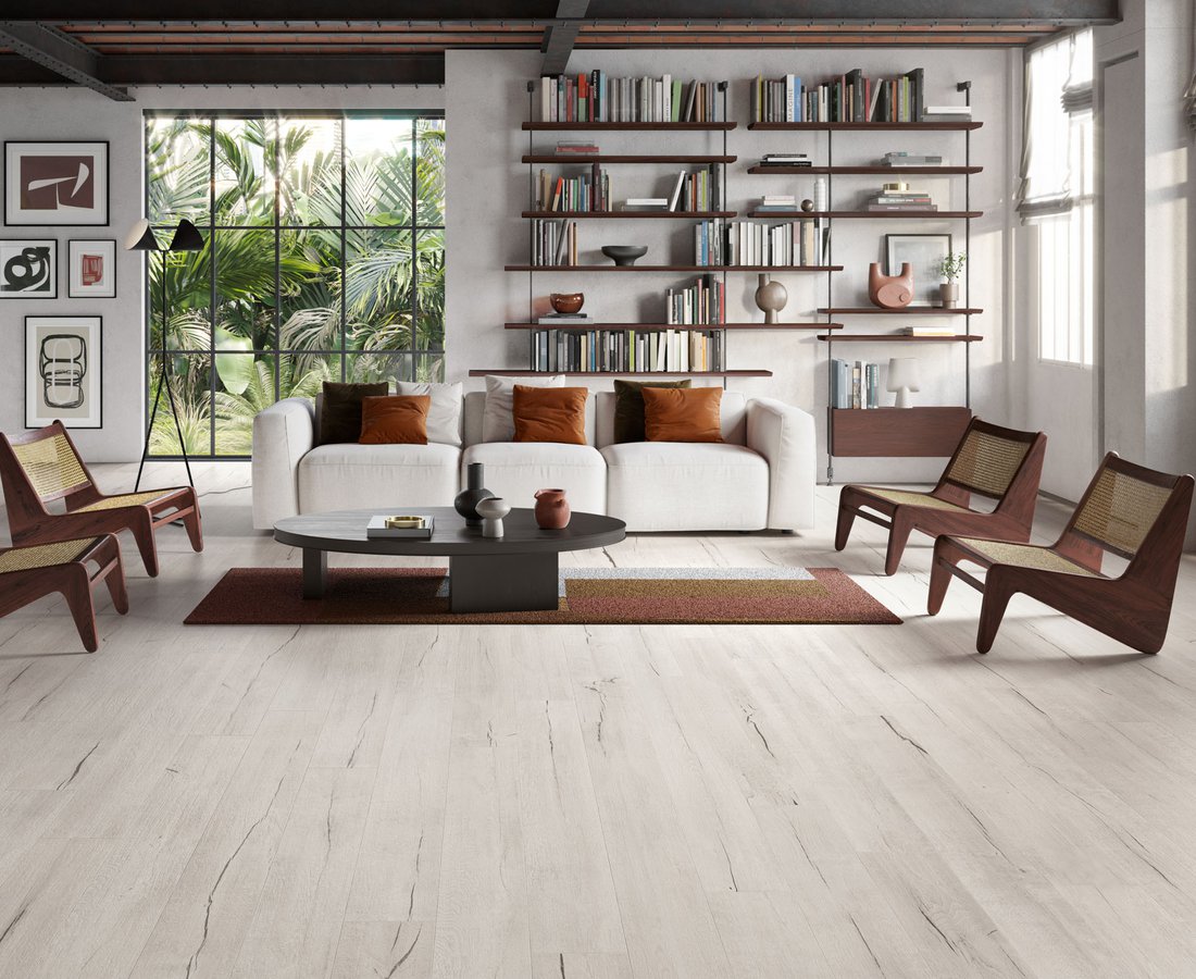 Living room tiles TIMEWOOD by Ceramica Sant'Agostino