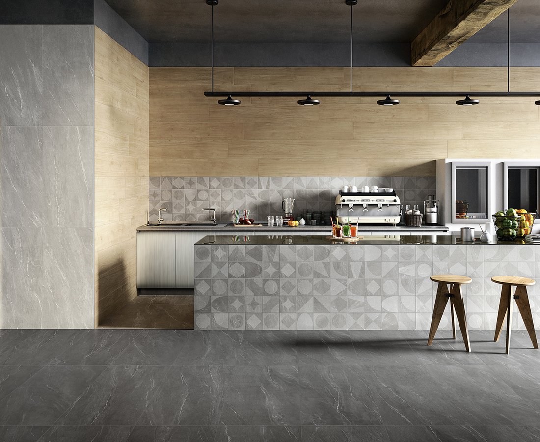 Sols pour bars et magasins WAYSTONE by Ceramica Sant'Agostino