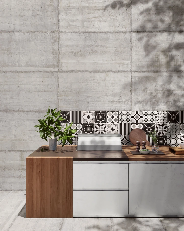 Form Cement, Patchwork B&W Mix