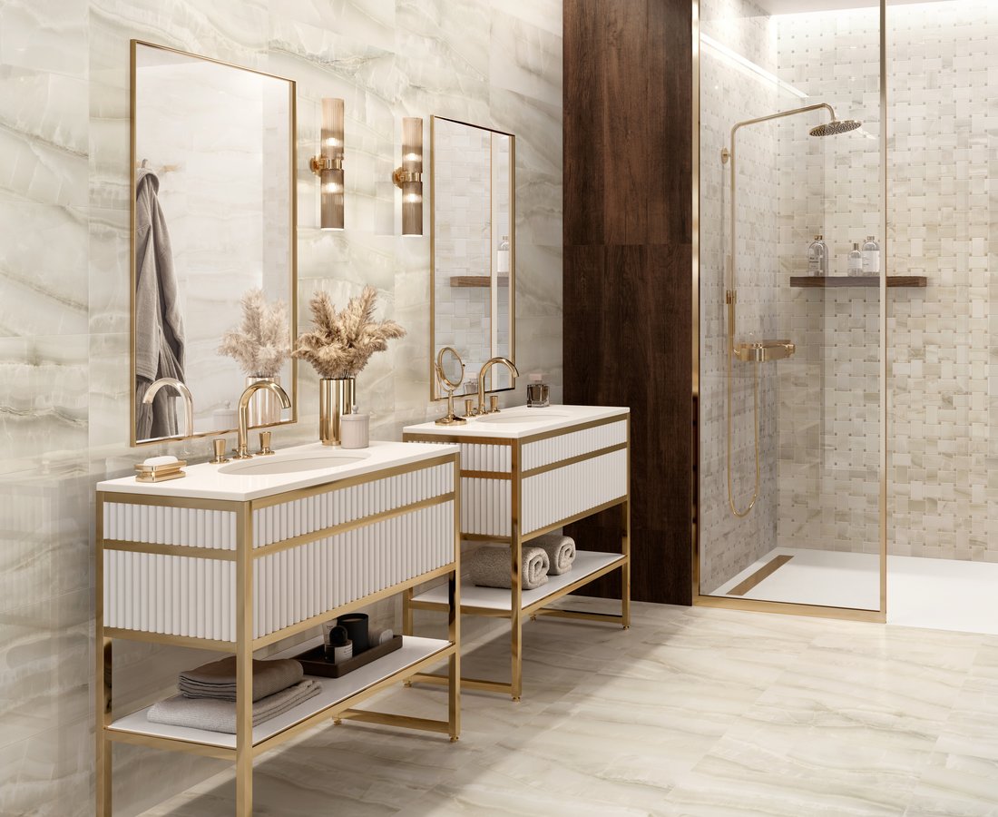 Bathroom tiles AKOYA by Ceramica Sant'Agostino